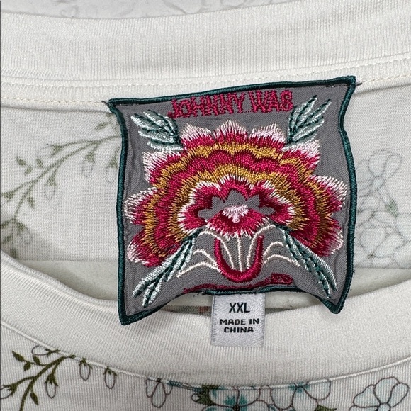 Johnny Was Puff Sleeve Floral Delite Top Size XXL - Picture 3 of 6